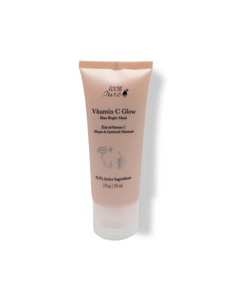 Tube of 100% Pure Vitamin C Glow Mask on a white background
