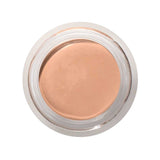 A top view of an open 100% Pure Long Last Concealer 3g, a beige vegan formula in a round clear plastic jar with a silver rim.