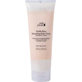 A 236ml tube of 100% Pure Vanilla Bean Nourishing Body Cream with a white and beige design. This hydrating lotion is infused with nourishing ingredients for soft, smooth skin.