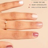 100% Pure ZERO Nail Polish Ruby Chocolate