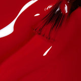 100% Pure ZERO Nail Polish Red over Heals