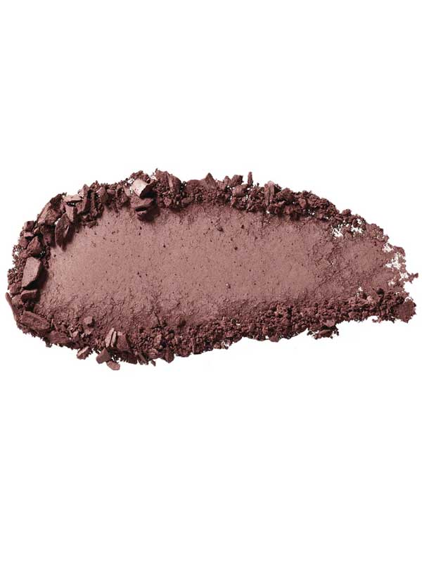 100% Pure Pressed Eye Shadow 2g by 100% Pure: a mauve vegan eyeshadow with natural mineral shimmer and crumbled edges, displayed on a white background.
