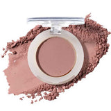 A sleek compact of 100% Pure Pressed Eye Shadow 2g by 100% Pure with the lid open, set on a white background and surrounded by loose pigment—crafted with vegan ingredients and pairs perfectly with natural mineral shimmer shades.