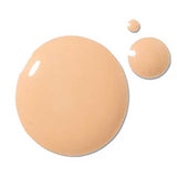 Three drops of 100% Pure 2nd Skin Foundation 35ml in light beige (Shade 2) are displayed on a white background, labeled "Shade 2" for a natural complexion.