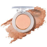 The 100% Pure Pressed Eye Shadow 2g by 100% Pure is a light beige natural mineral shimmer pressed powder, shown open with loose powder on a white background; ideal for a vegan beauty routine.
