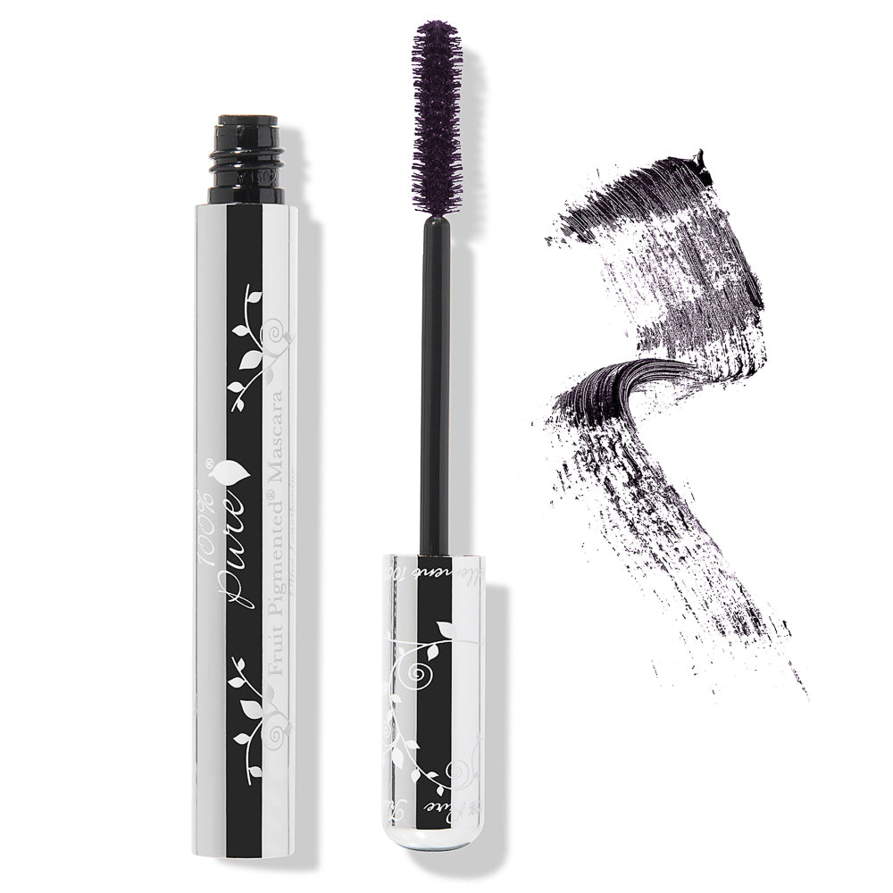 100% Pure Fruit Pigmented® Ultra Lengthening Mascara with Swatch - Blackberry