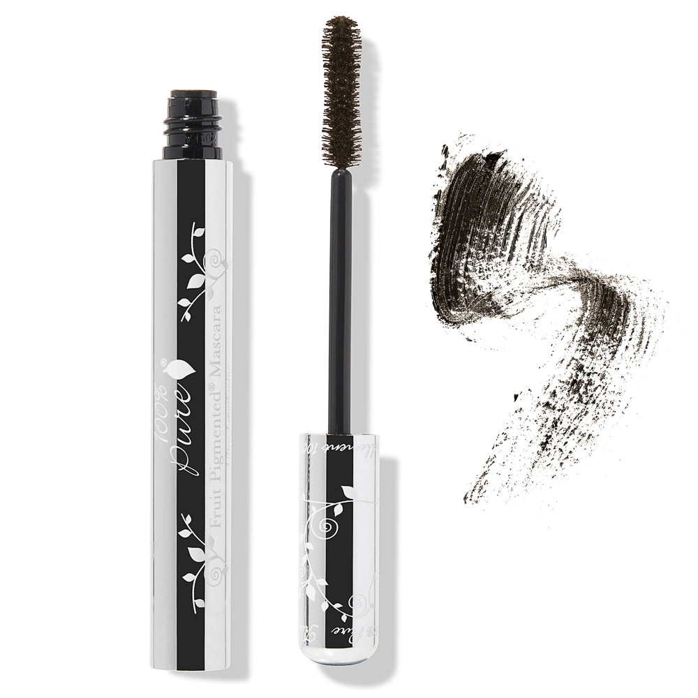 100% Pure Fruit Pigmented® Ultra Lengthening Mascara with Swatch - Dark Chocolate